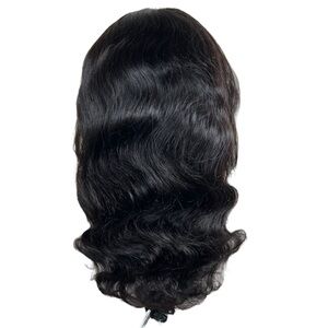Natural Black Body Wave Human Hair 6x5 Pre Cut Lace Front 20 Inch Wig